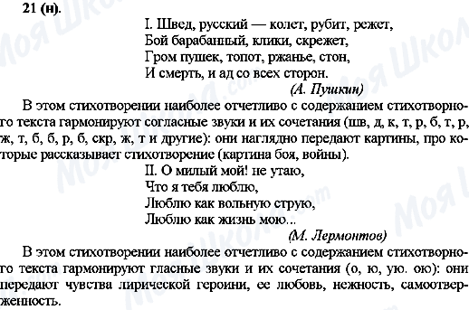 ГДЗ Російська мова 10 клас сторінка 21(н)