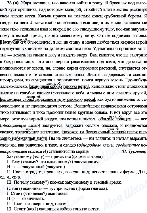 ГДЗ Русский язык 10 класс страница 26(н)