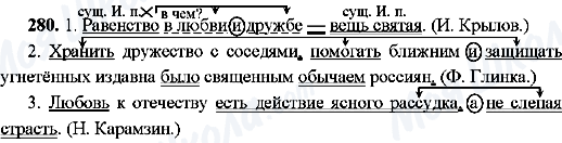 ГДЗ Російська мова 8 клас сторінка 280