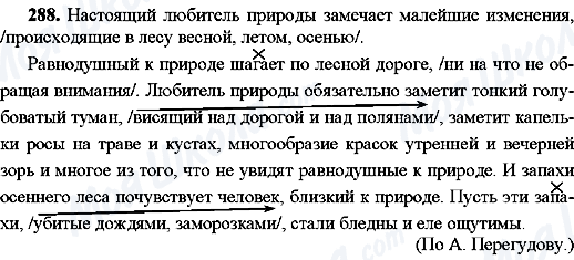 ГДЗ Російська мова 8 клас сторінка 288