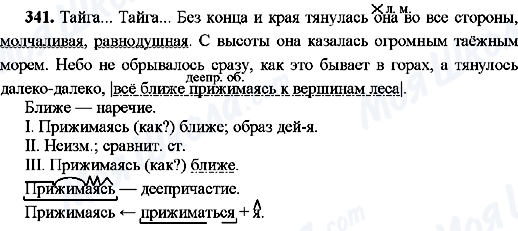 ГДЗ Російська мова 8 клас сторінка 341