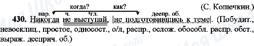ГДЗ Російська мова 8 клас сторінка 430