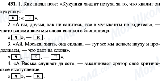 ГДЗ Русский язык 8 класс страница 431
