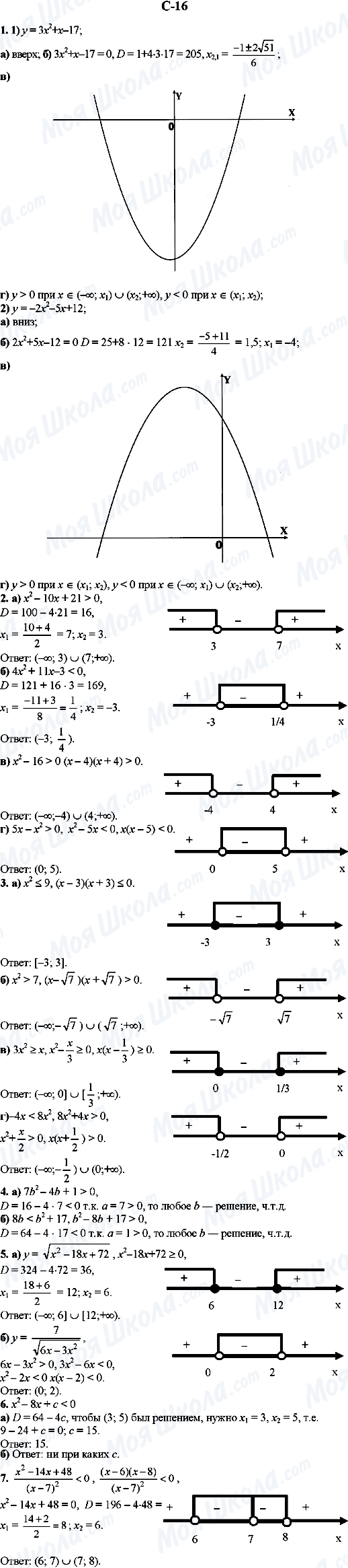 ГДЗ Алгебра 9 клас сторінка C-16