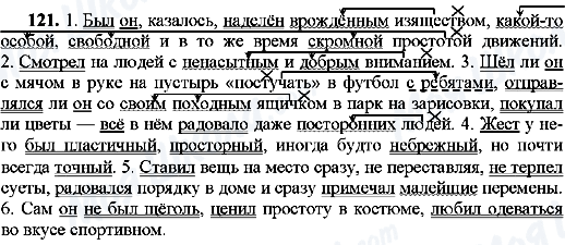 ГДЗ Російська мова 8 клас сторінка 121