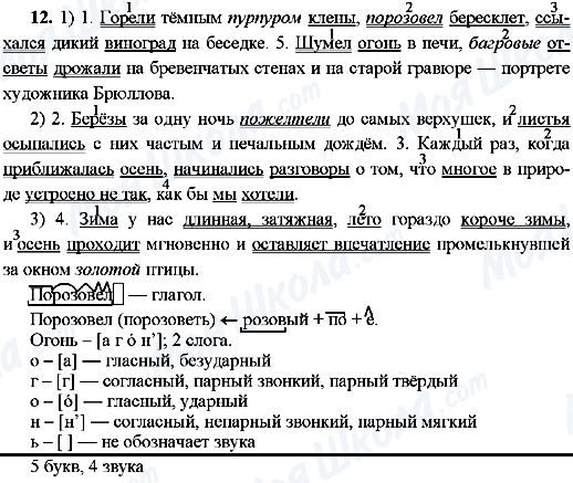 ГДЗ Русский язык 8 класс страница 12