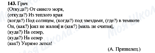 ГДЗ Російська мова 8 клас сторінка 143