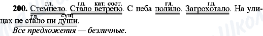 ГДЗ Російська мова 8 клас сторінка 200