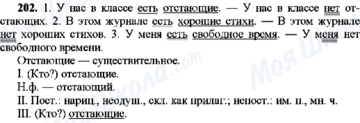 ГДЗ Російська мова 8 клас сторінка 202