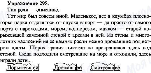 ГДЗ Російська мова 7 клас сторінка Упр.295