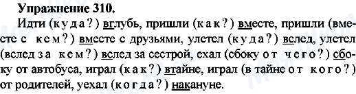 ГДЗ Російська мова 7 клас сторінка Упр.310
