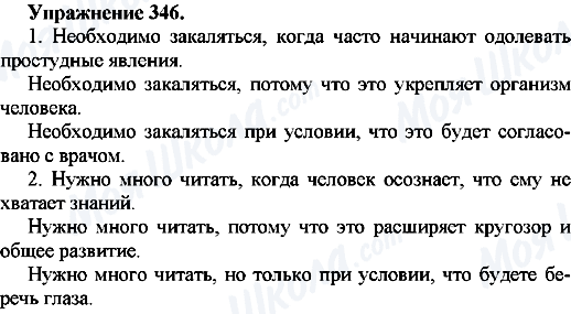 ГДЗ Російська мова 7 клас сторінка Упр.346