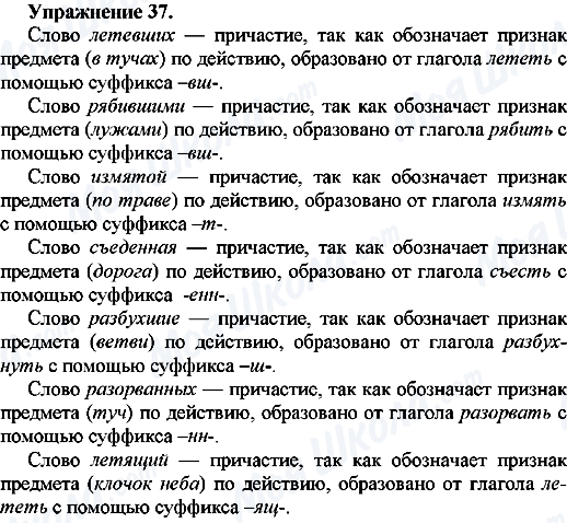 ГДЗ Російська мова 7 клас сторінка Упр.37