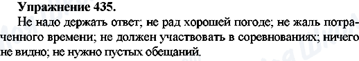 ГДЗ Російська мова 7 клас сторінка Упр.435