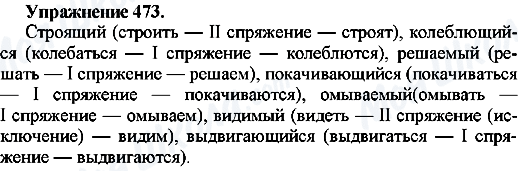 ГДЗ Російська мова 7 клас сторінка Упр.473