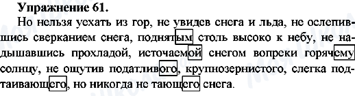 ГДЗ Русский язык 7 класс страница Упр.61