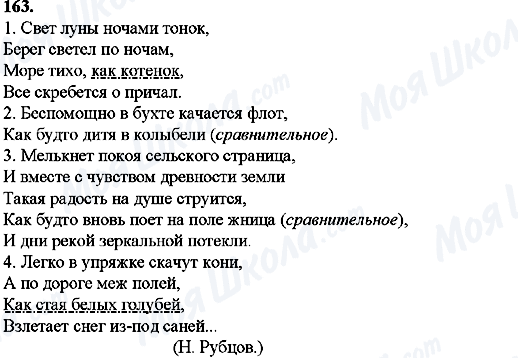 ГДЗ Російська мова 9 клас сторінка 163