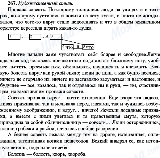 ГДЗ Російська мова 9 клас сторінка 267