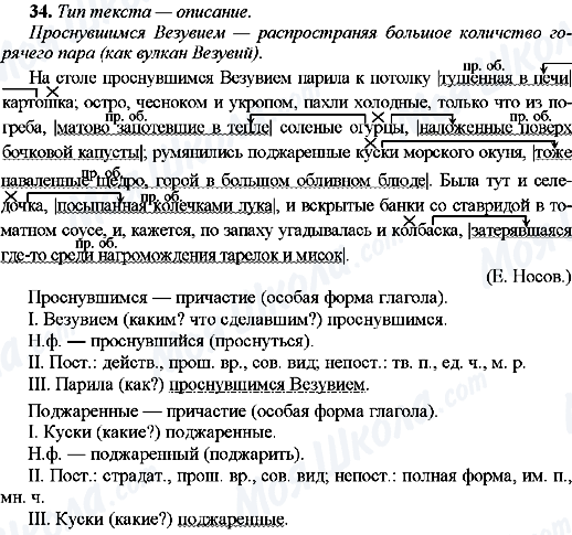 ГДЗ Русский язык 9 класс страница 34