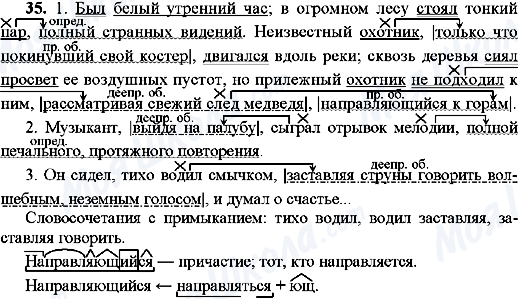 ГДЗ Російська мова 9 клас сторінка 35