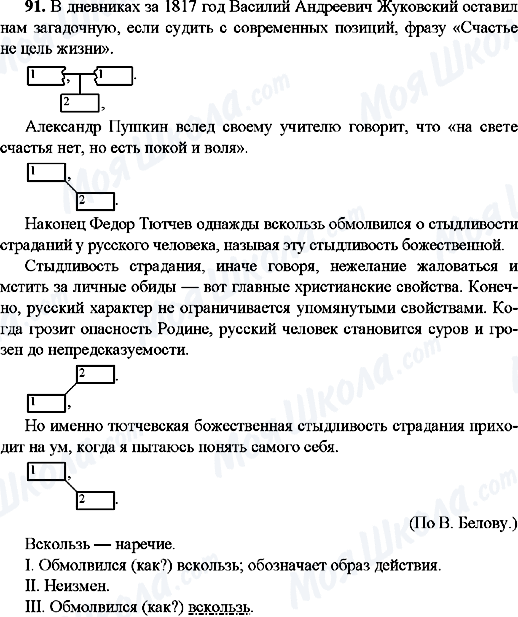 ГДЗ Русский язык 9 класс страница 91