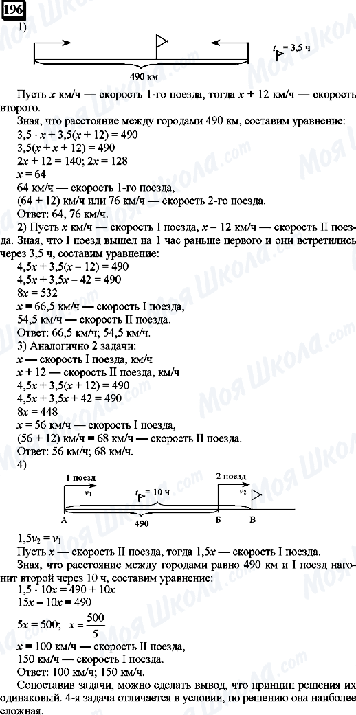 ГДЗ Математика 6 класс страница 196