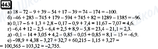 ГДЗ Математика 6 класс страница 443