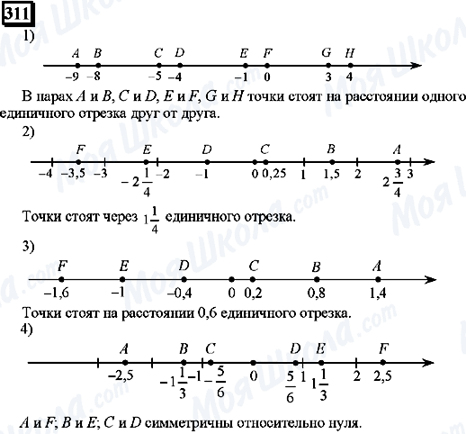 ГДЗ Математика 6 клас сторінка 311