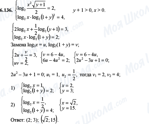 ГДЗ Математика 11 клас сторінка 6.136
