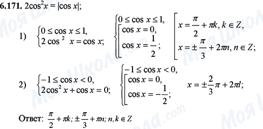 ГДЗ Математика 11 класс страница 6.171