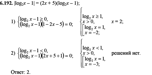 ГДЗ Математика 11 класс страница 6.192
