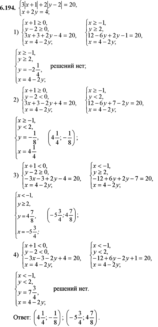 ГДЗ Математика 11 класс страница 6.194