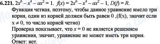 ГДЗ Математика 11 клас сторінка 6.221