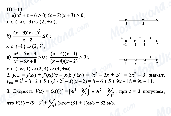 ГДЗ Алгебра 11 класс страница пс-11