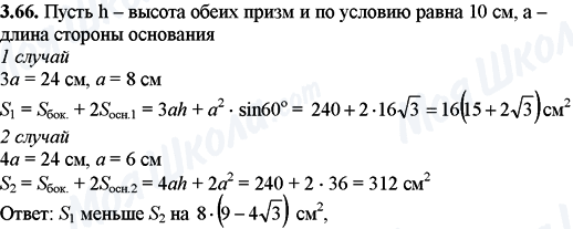 ГДЗ Математика 11 класс страница 3.66