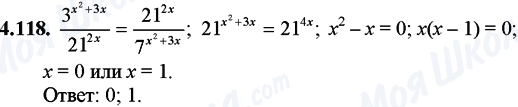 ГДЗ Математика 11 клас сторінка 4.118