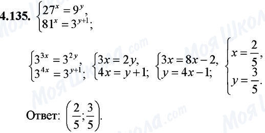 ГДЗ Математика 11 класс страница 4.135