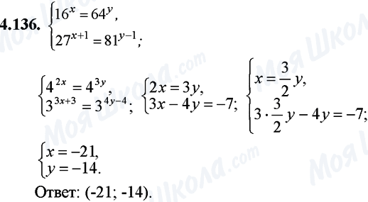 ГДЗ Математика 11 класс страница 4.136