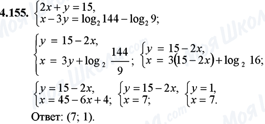 ГДЗ Математика 11 клас сторінка 4.155