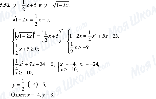 ГДЗ Математика 11 клас сторінка 5.53