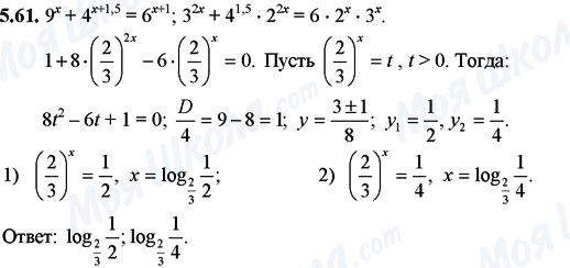 ГДЗ Математика 11 клас сторінка 5.61