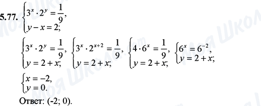 ГДЗ Математика 11 класс страница 5.77