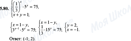 ГДЗ Математика 11 класс страница 5.80