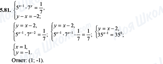 ГДЗ Математика 11 класс страница 5.81