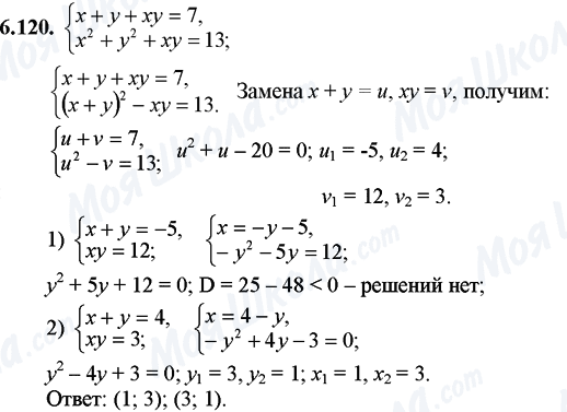 ГДЗ Математика 11 клас сторінка 6.120