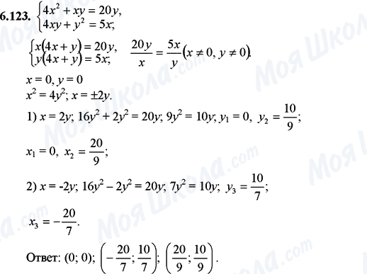 ГДЗ Математика 11 клас сторінка 6.123
