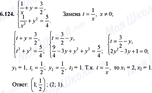 ГДЗ Математика 11 класс страница 6.124