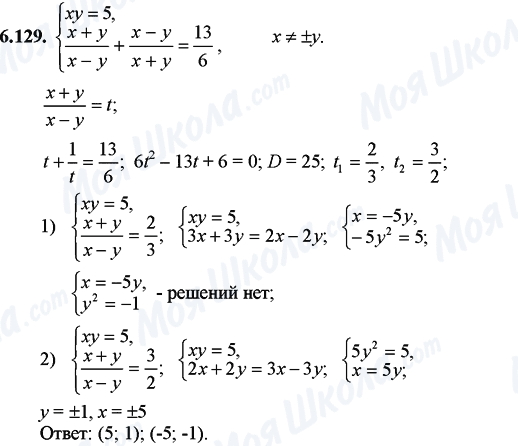 ГДЗ Математика 11 класс страница 6.129