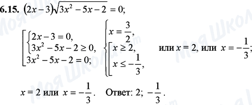 ГДЗ Математика 11 класс страница 6.15