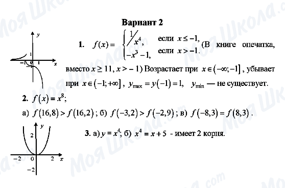 ГДЗ Алгебра 9 класс страница Вариант 2